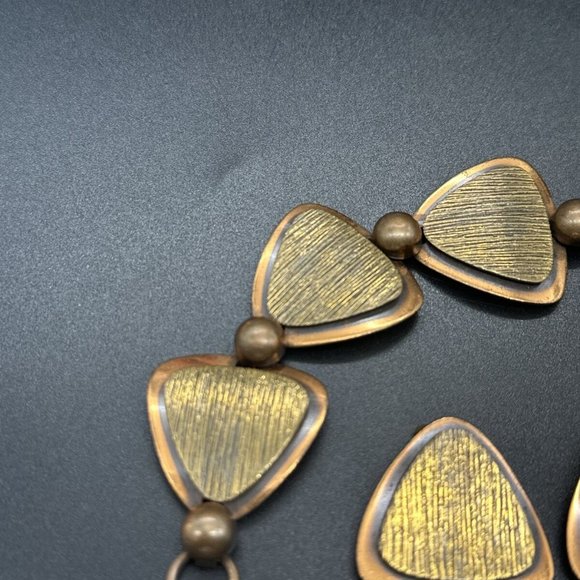 VINTAGE COPPERCRAFT BRACELET AND EARRING SET-EXCELLENT - Picture 3 of 5